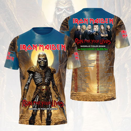 Iron Maiden 2026 World Tour 3D Apparel – HOATT18568