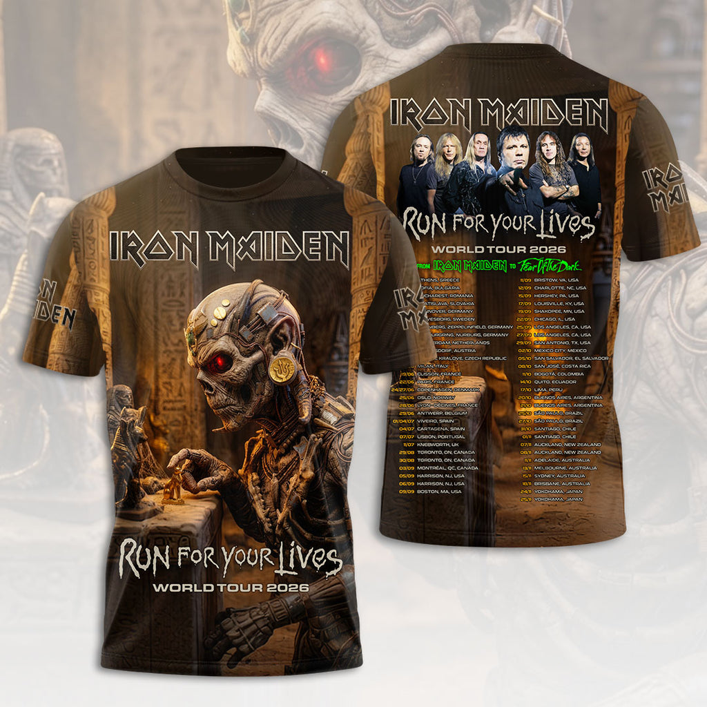 Iron Maiden 2026 World Tour 3D Apparel – HOATT18579