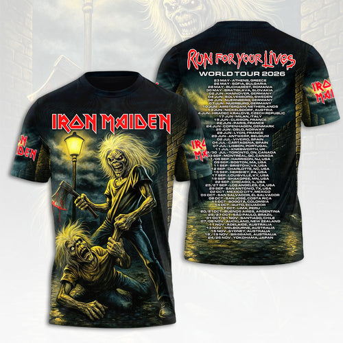 Iron Maiden 2026 World Tour 3D Apparel – HOATT18930