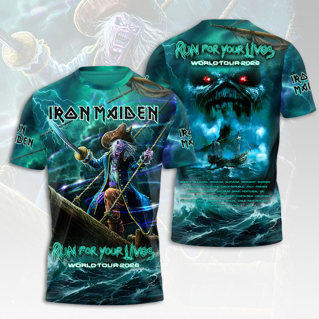Iron Maiden 2026 World Tour 3D Apparel – HOATT19181