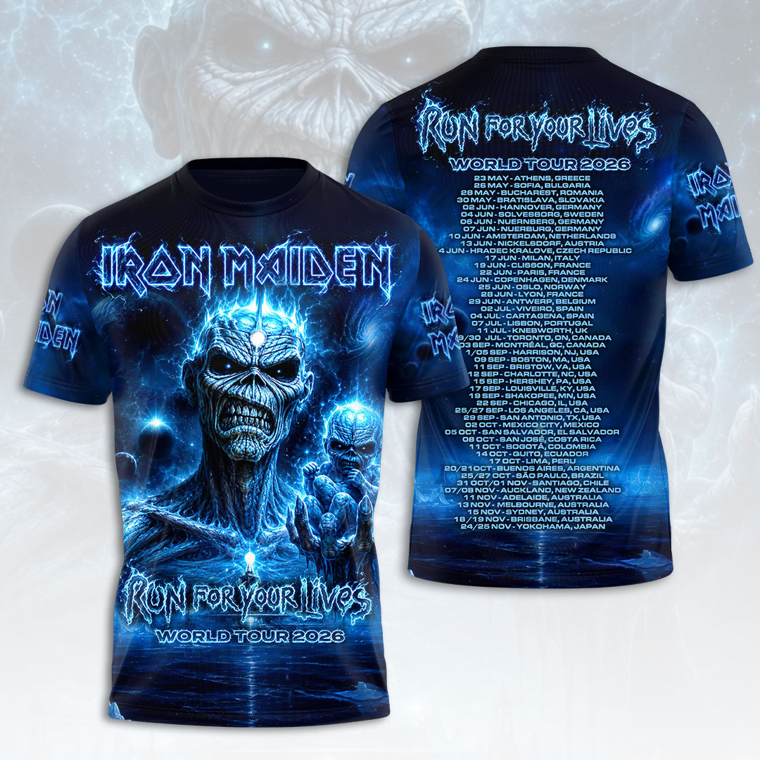 Iron Maiden 2026 World Tour 3D Apparel – HOATT19291