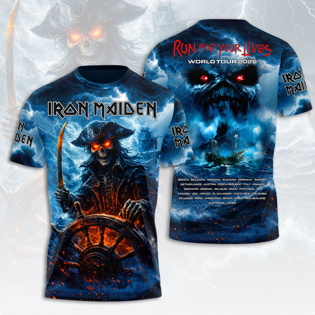 Iron Maiden 2026 World Tour 3D Apparel – HOATT19360