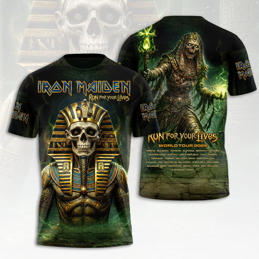 Iron Maiden 2026 World Tour 3D Apparel – HOATT19493