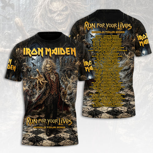 Iron Maiden 2026 World Tour 3D Apparel – HOATT19867