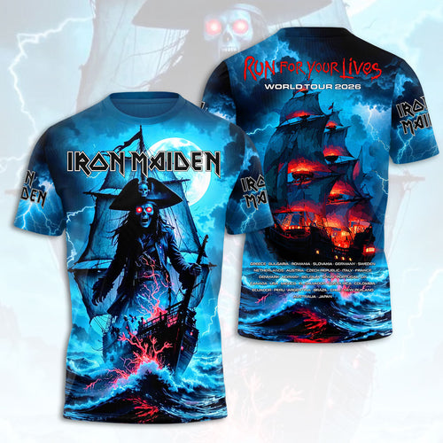 Iron Maiden 2026 World Tour 3D Apparel – HOATT19955