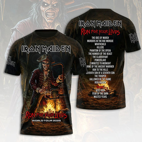 Iron Maiden 2026 World Tour 3D Apparel – HOATT20560