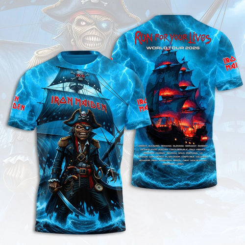 Iron Maiden 2026 World Tour 3D Apparel – HOATT20565