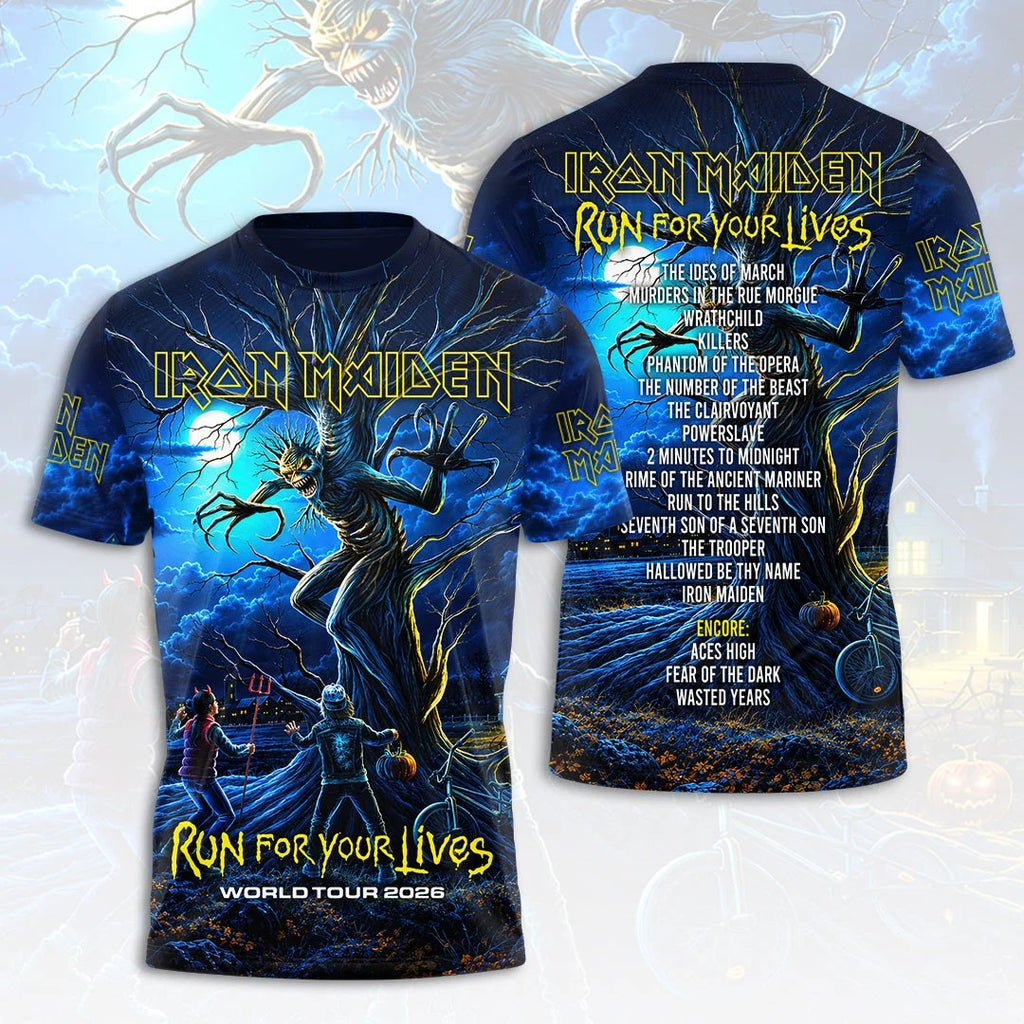 Iron Maiden 2026 World Tour 3D Apparel – HOATT21586