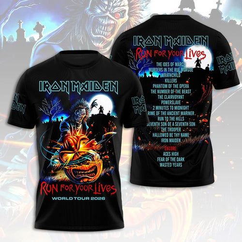 Iron Maiden 2026 World Tour 3D Apparel – HOATT21589
