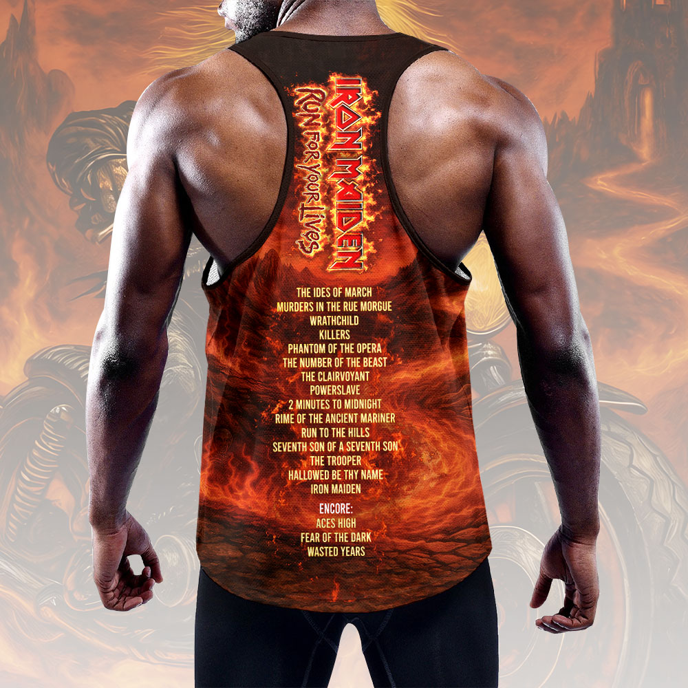 Iron Maiden 2026 World Tour Y-Back Muscle Tank Top – HOATT17517
