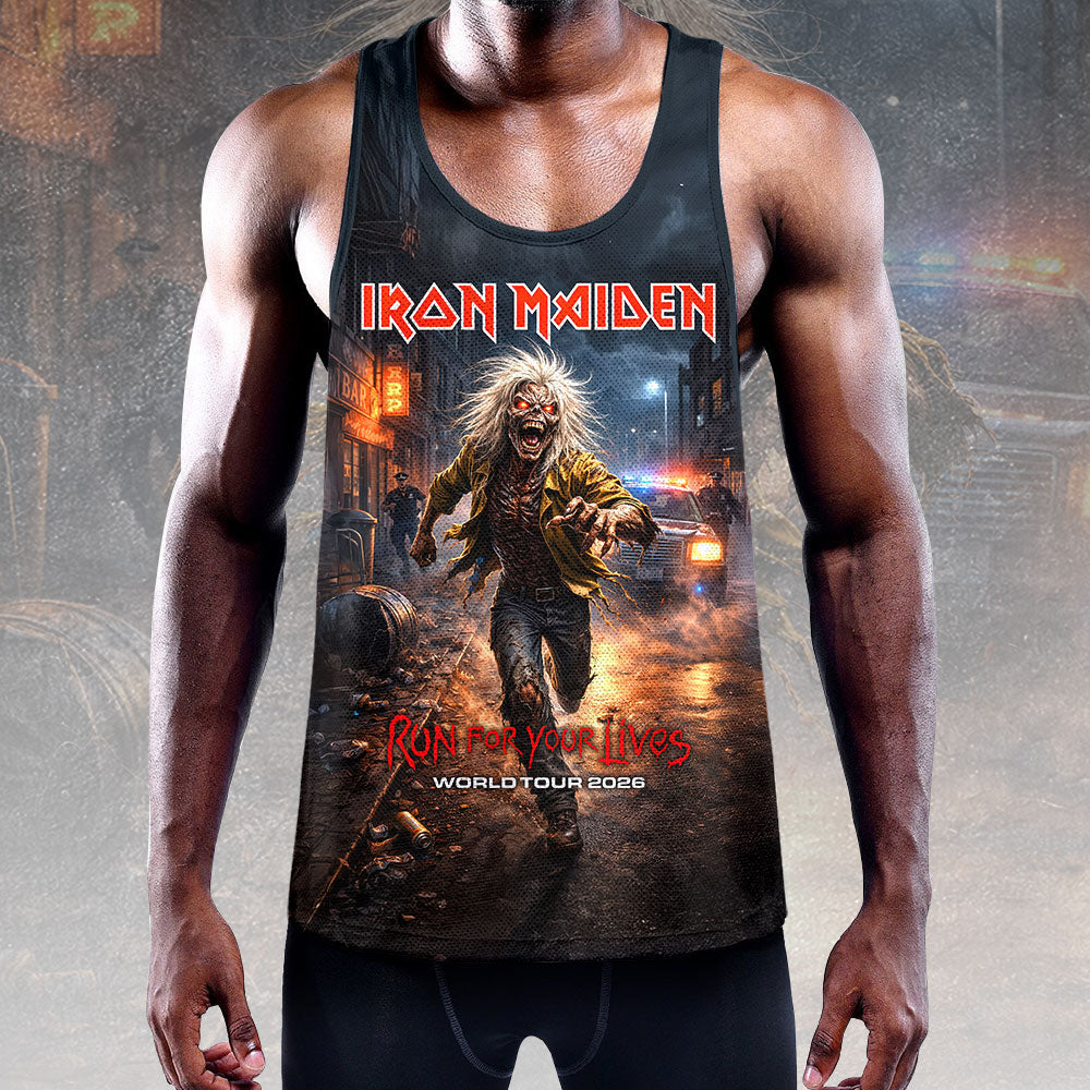 Iron Maiden 2026 World Tour Y-Back Muscle Tank Top – HOATT17652