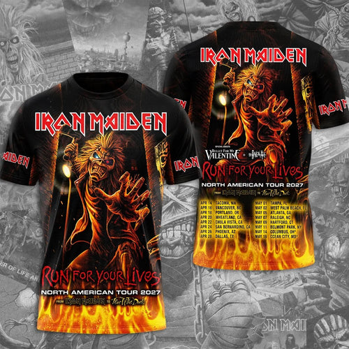 Iron Maiden 2027 World Tour 3D Apparel – TMTHU10135