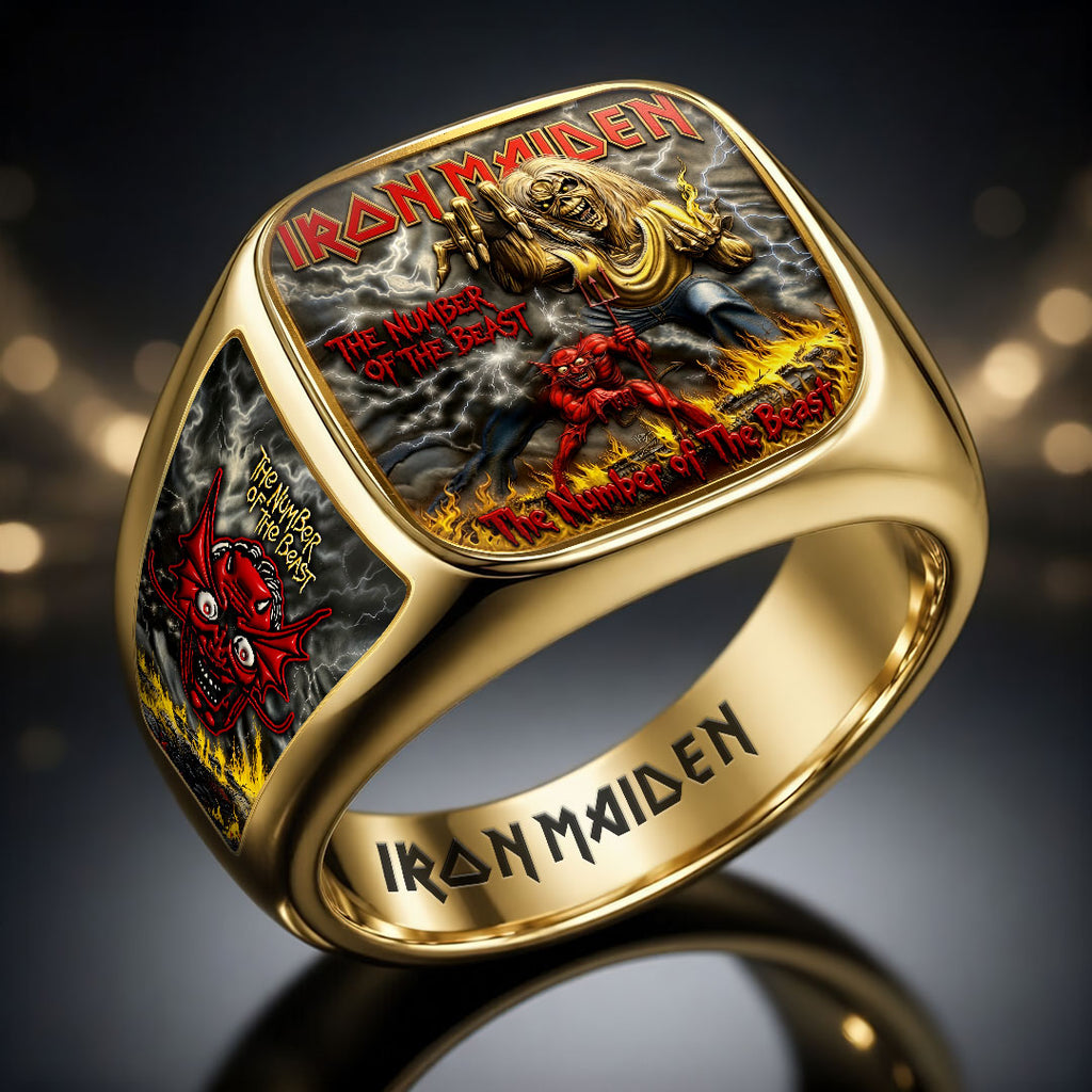 Iron Maiden 3D Engraved Ring – HOATT19343