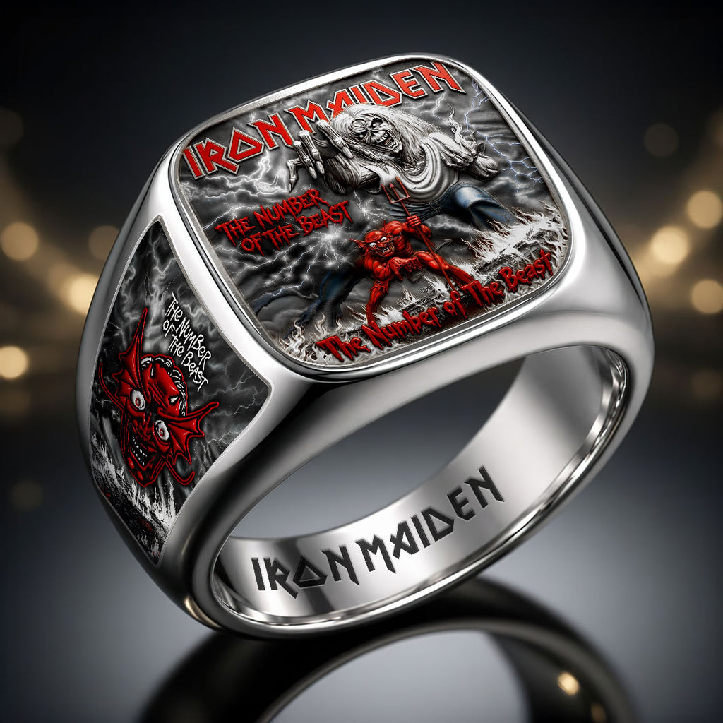 Iron Maiden 3D Engraved Ring – HOATT19343