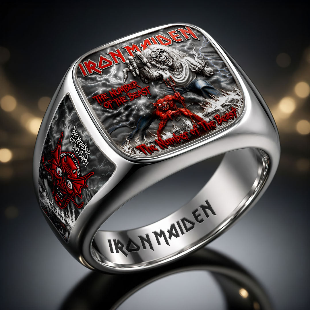 Iron Maiden 3D Engraved Ring – HOATT19343