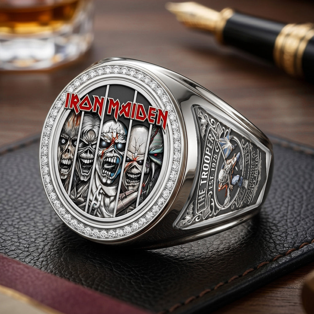 Iron Maiden 3D Engraved Ring – TMTHU7381