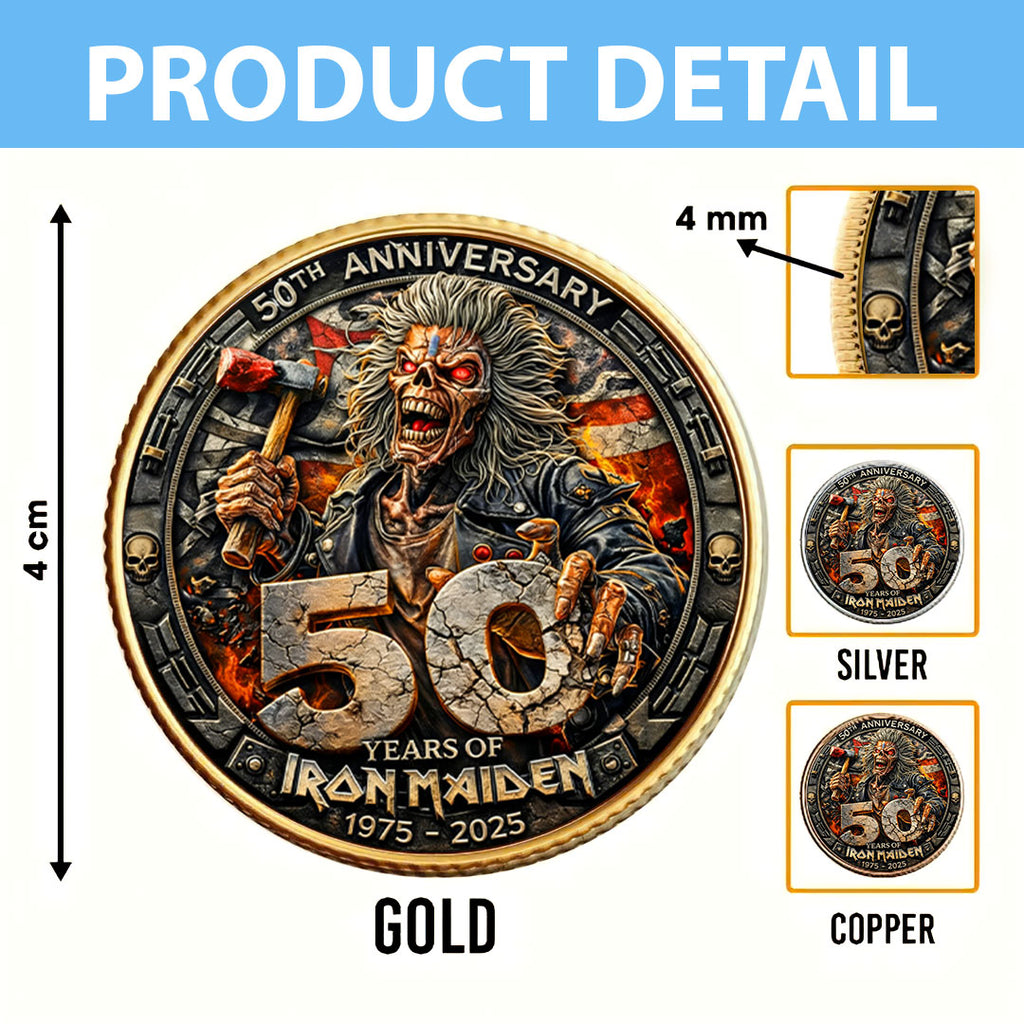 Iron Maiden 50th Anniversary Commemorative Coin – MAITM15066