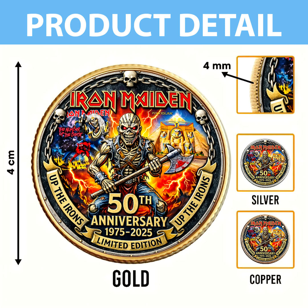 Iron Maiden 50th Anniversary Commemorative Coin – HOATT16768
