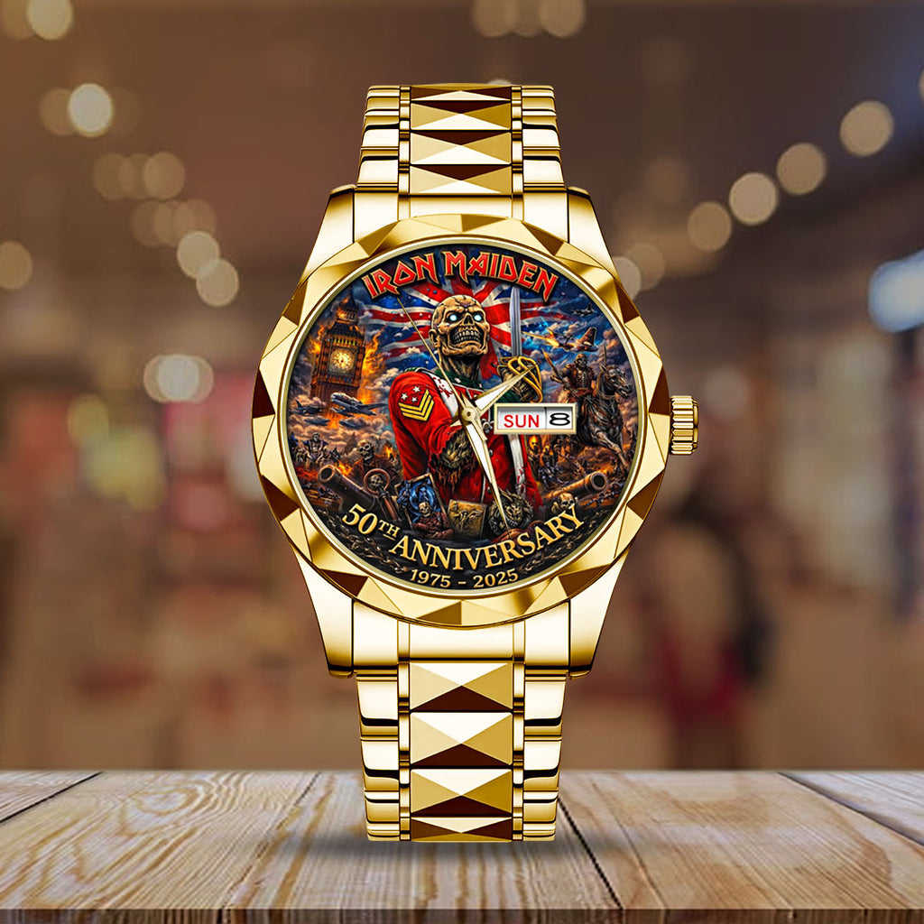 Iron Maiden Alloy Luxury Quartz Watch – TMTHU4858