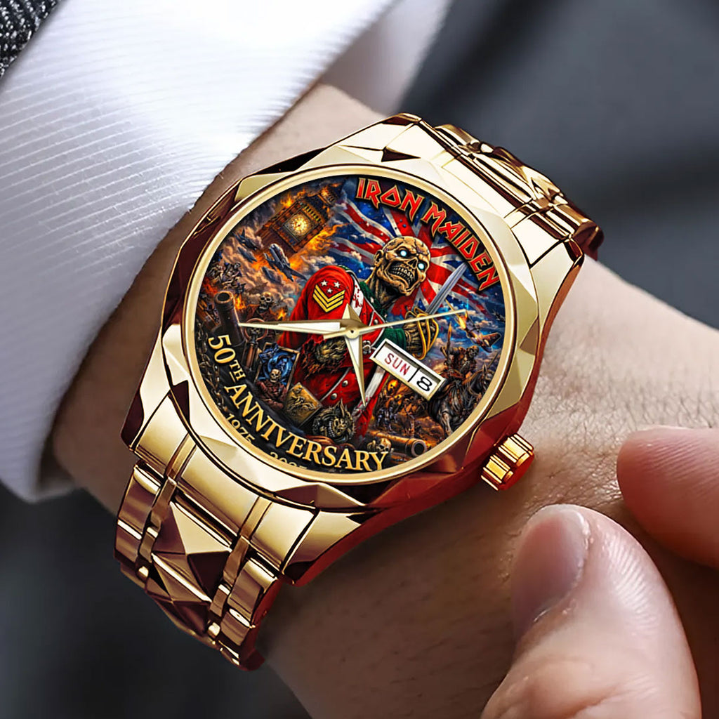 Iron Maiden Alloy Luxury Quartz Watch – TMTHU4858