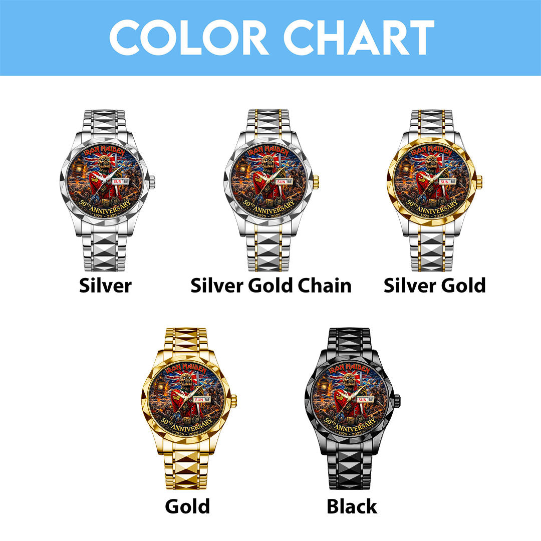 Iron Maiden Alloy Luxury Quartz Watch – TMTHU4858