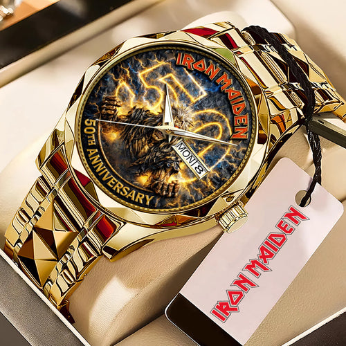 Iron Maiden Alloy Luxury Quartz Watch – TMTHU4936