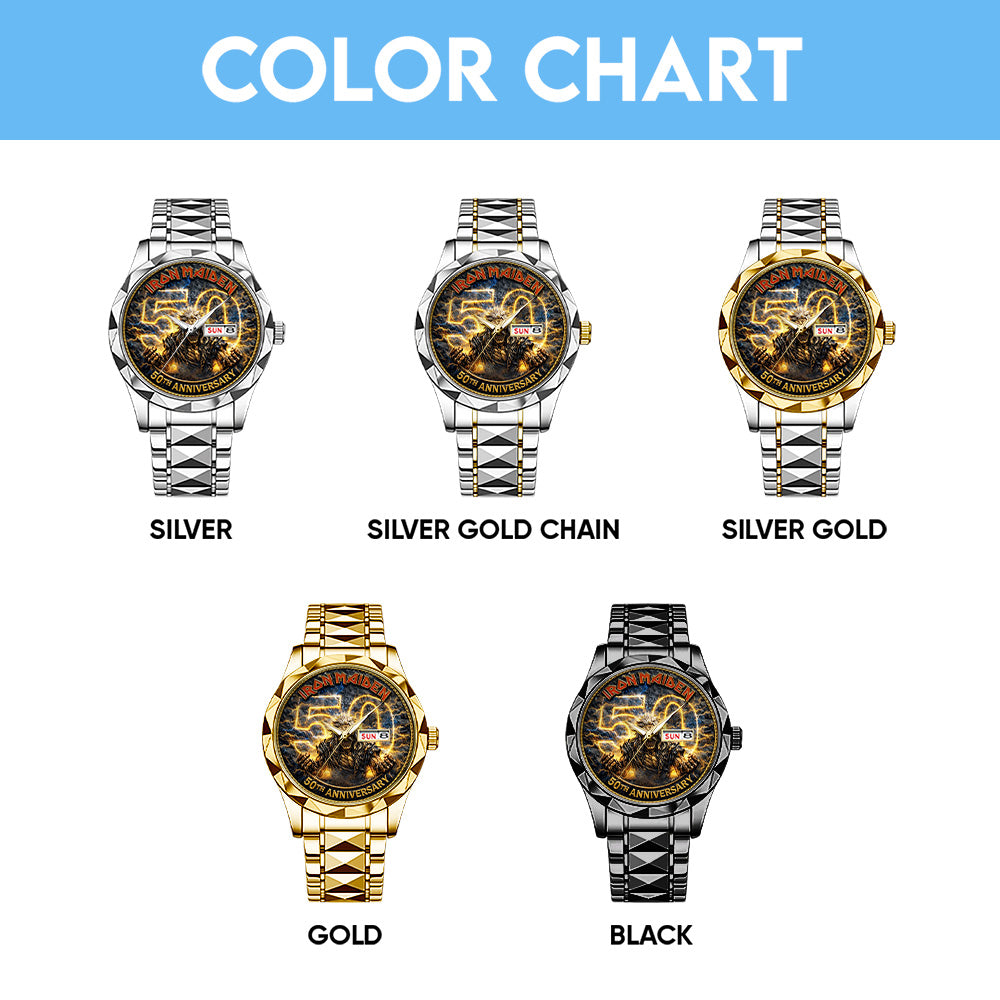 Iron Maiden Alloy Luxury Quartz Watch – TMTHU4936