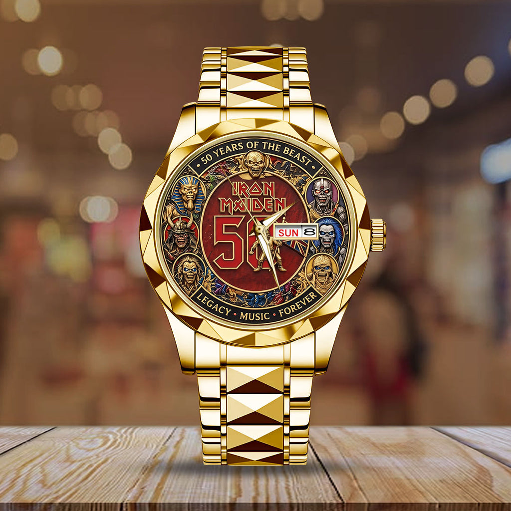 Iron Maiden Alloy Luxury Quartz Watch – TMTHU7285