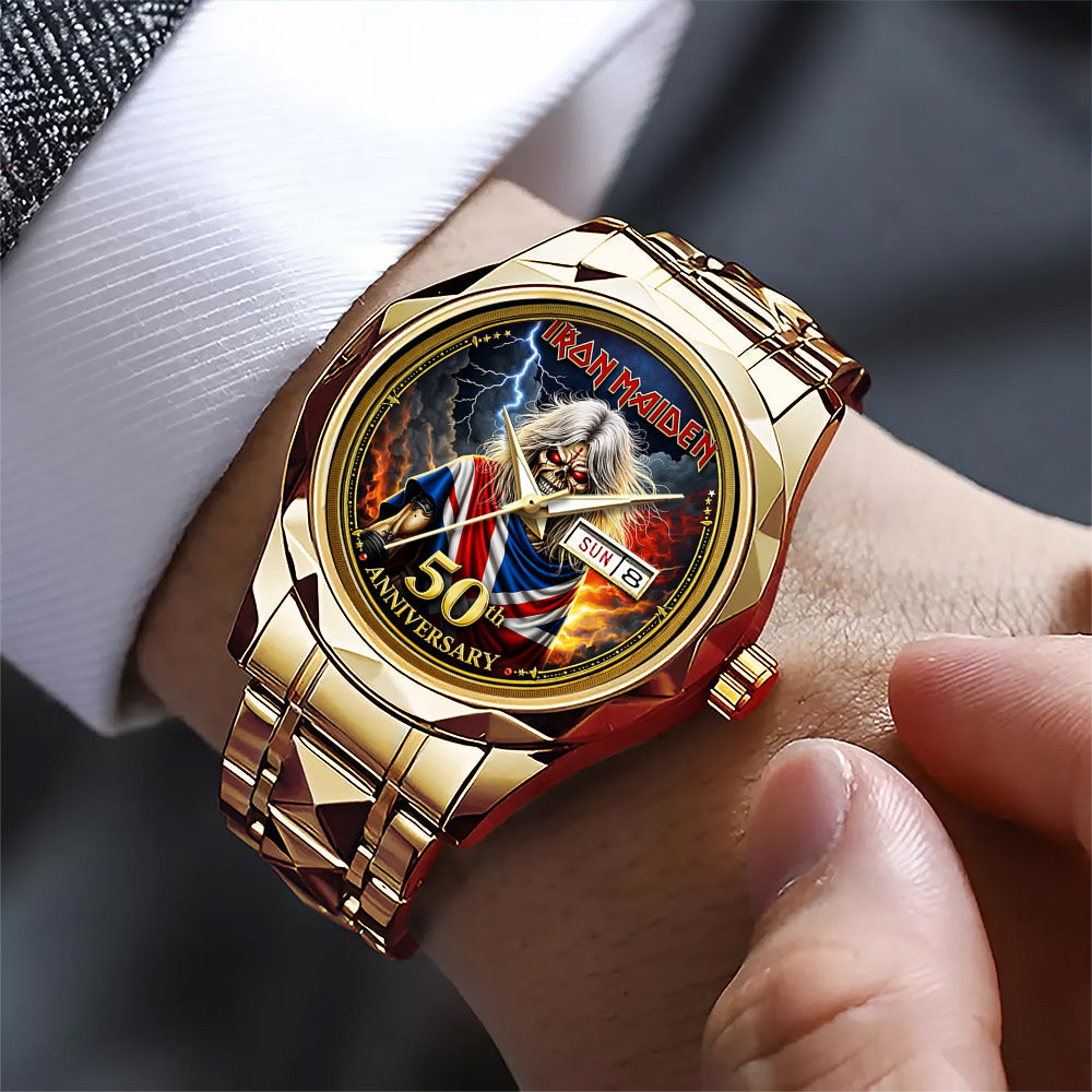 Iron Maiden Alloy Luxury Quartz Watch – TMTHU4619