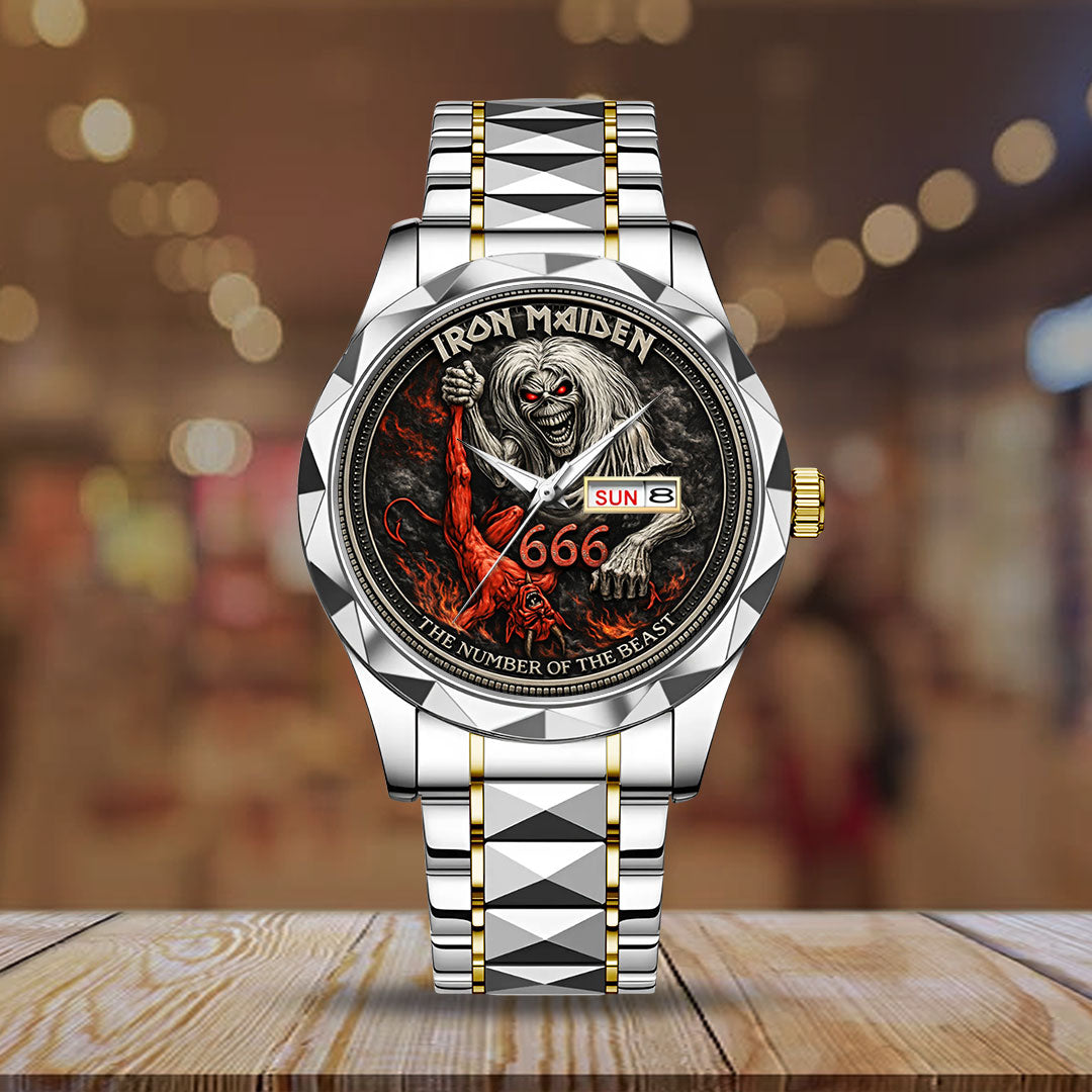 Iron Maiden Alloy Luxury Quartz Watch – VANDH5127