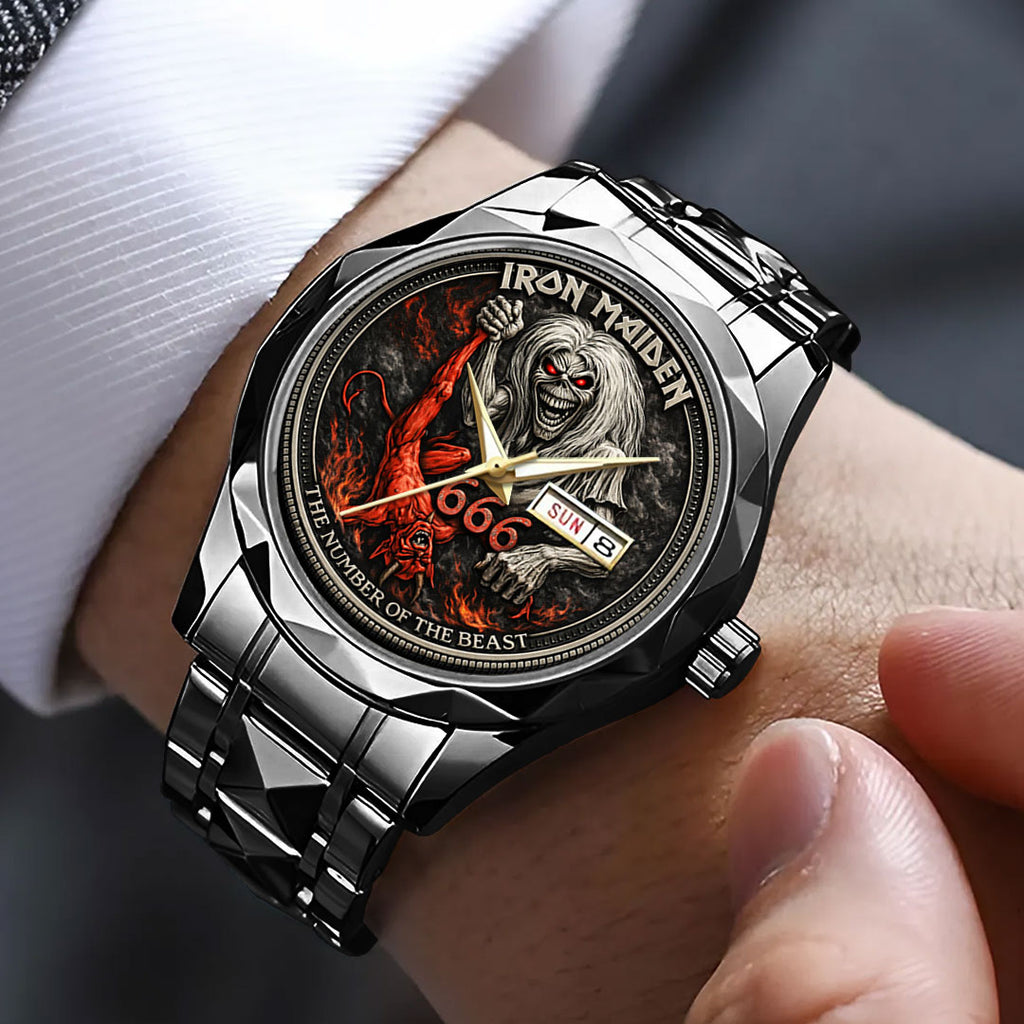 Iron Maiden Alloy Luxury Quartz Watch – VANDH5127