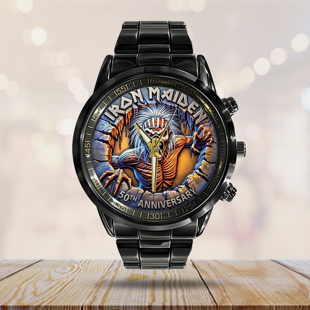 Iron Maiden Black Stainless Steel Watch – TMTHU4614