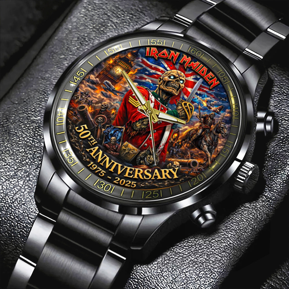 Iron Maiden Black Stainless Steel Watch – TMTHU4859