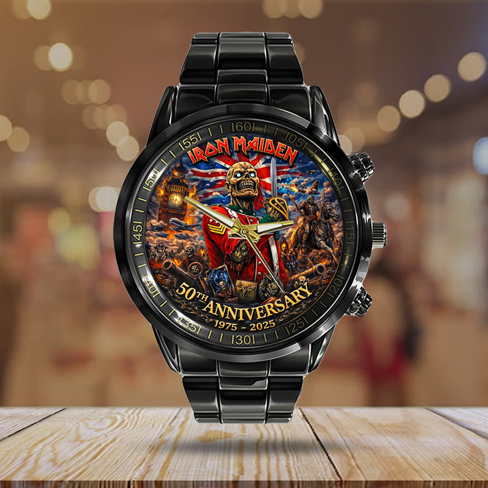 Iron Maiden Black Stainless Steel Watch – TMTHU4859