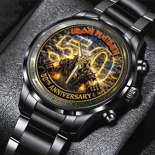 Iron Maiden Black Stainless Steel Watch – TMTHU4935