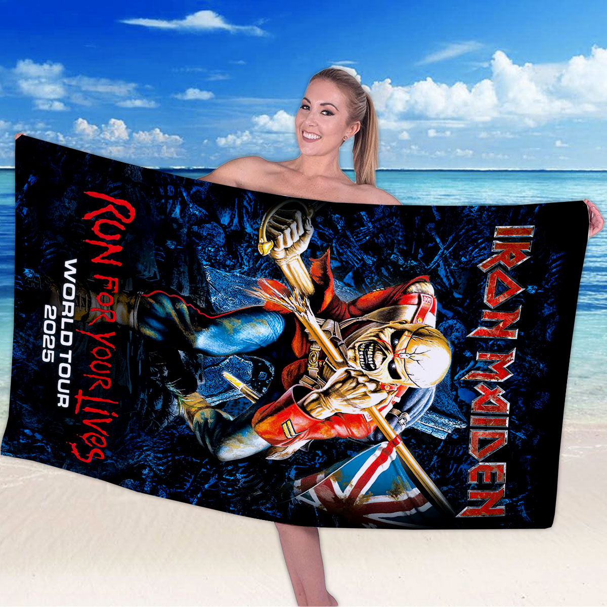 Iron Maiden Rectangle Beach Towel – HOATT 11785