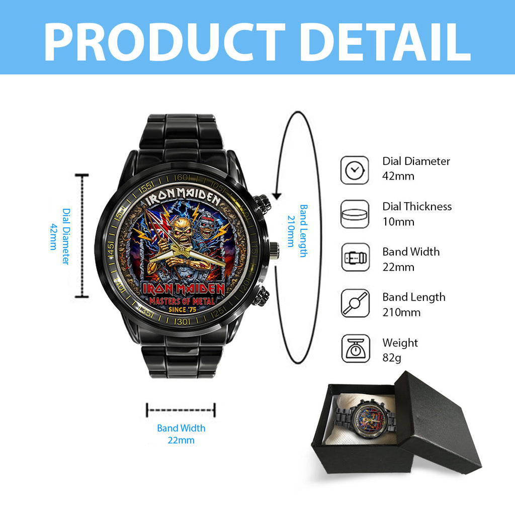 Iron Maiden Black Stainless Steel Watch – HOATT19310
