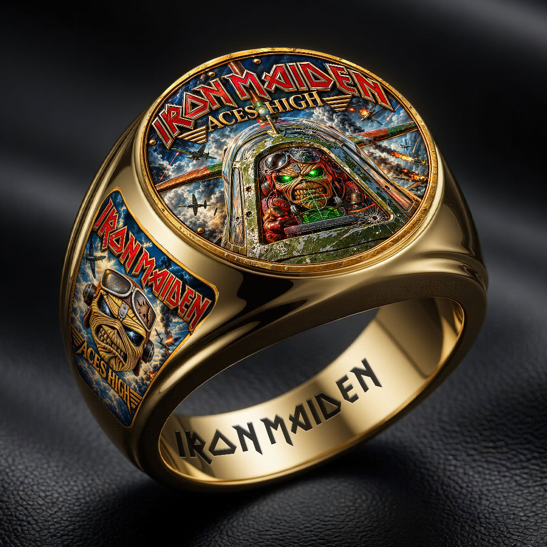 Iron Maiden 3D Engraved Ring – HOATT21700