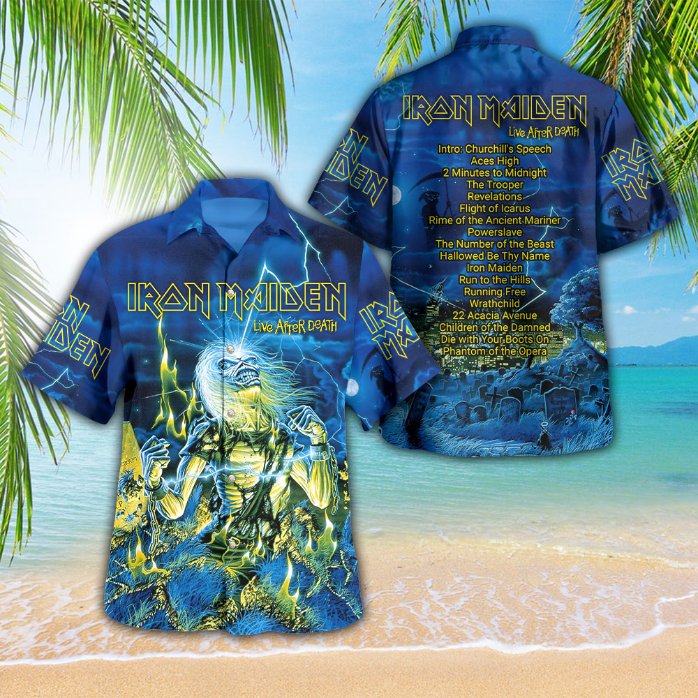 Iron Maiden 3D Hawaiian Apparel – HOATT 9863