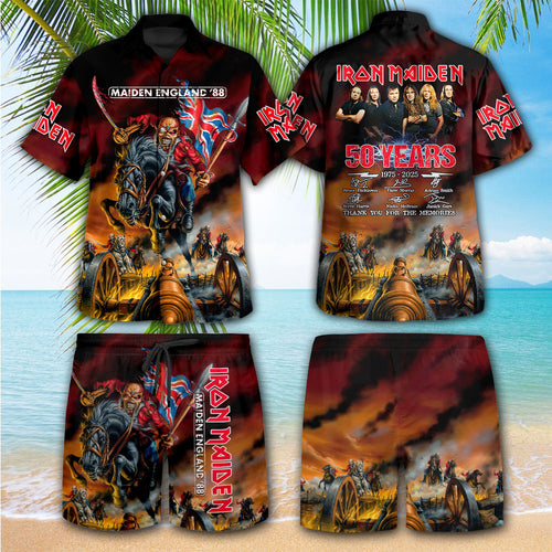 Iron Maiden 3D Hawaiian Apparel – HOATT 10942