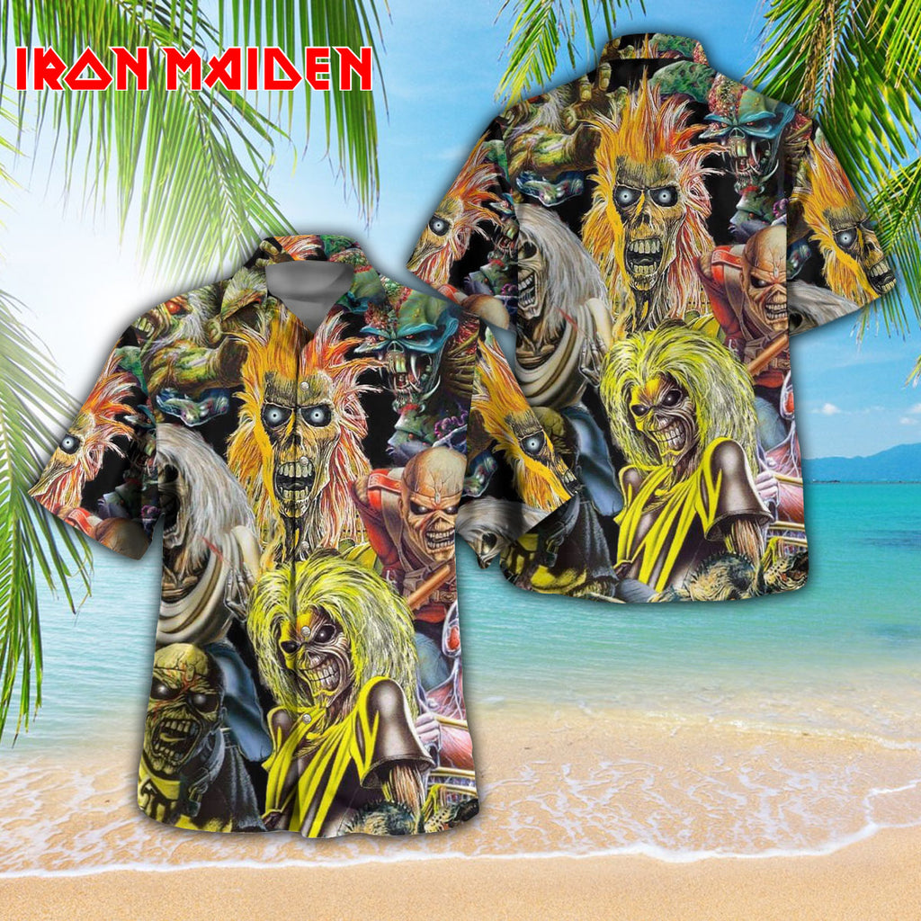 Iron Maiden 3D Hawaiian Apparel – TANTN 11803