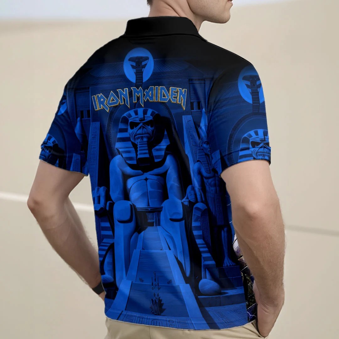 Iron Maiden Powerslave Zip Polo Shirt – HOATT26874