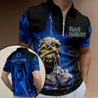 Iron Maiden Powerslave Zip Polo Shirt – HOATT26874