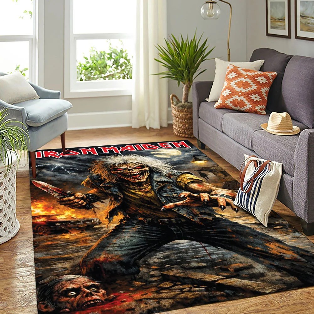 Iron Maiden Rectangular Rug – TMTHU9347