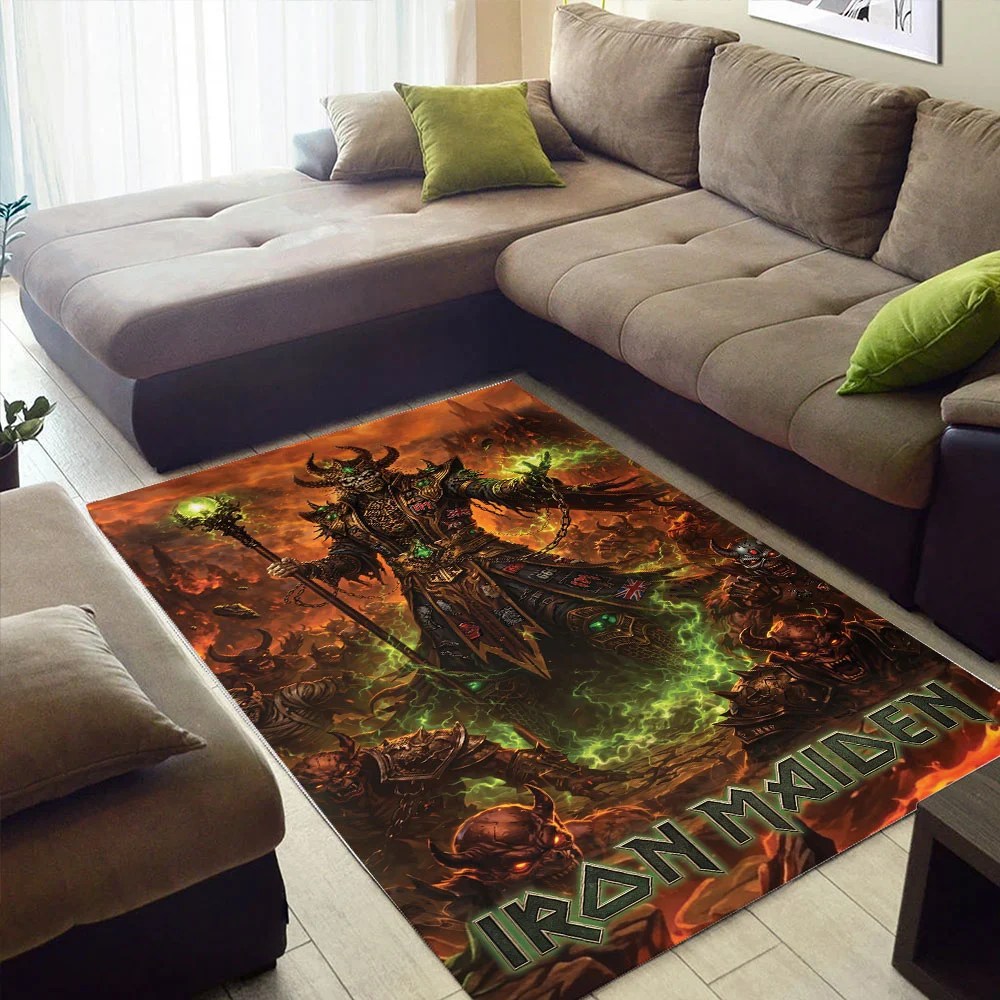 Iron Maiden Rectangular Rug – TMTHU9348
