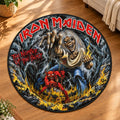 Iron Maiden Round Quilt Rug – HOATT26715