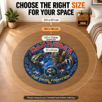 Iron Maiden Round Quilt Rug – HOATT26717