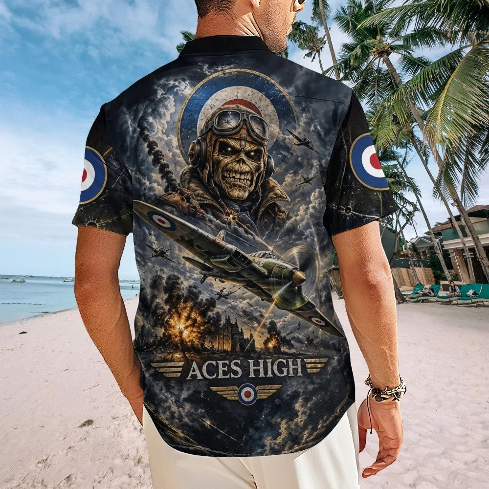 Iron Maiden Short Sleeve Button-Down Shirt – TMTHU10252