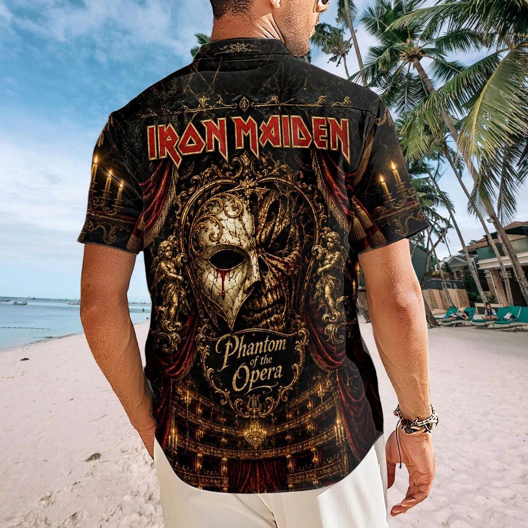 Iron Maiden Short Sleeve Button-Down Shirt – TMTHU9150