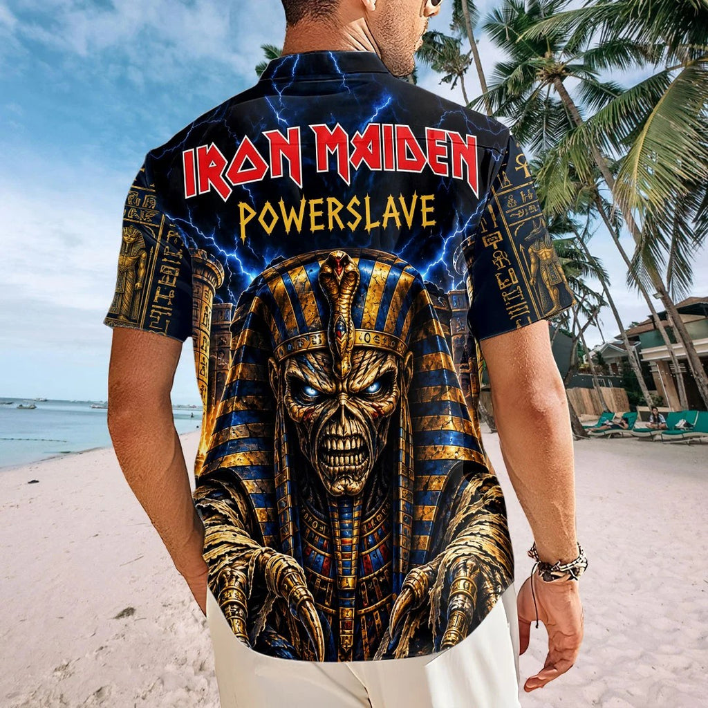 Iron Maiden Short Sleeve Button-Down Shirt – TMTHU9405